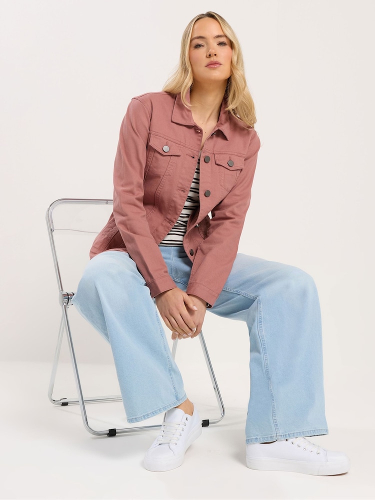 Long Tall Sally Pink Denim Jacket - Image 2 of 5