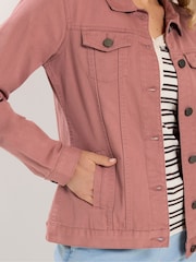 Long Tall Sally Pink Denim Jacket - Image 4 of 5