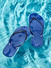 Havaianas Blue Slim Flip Flops - Image 6 of 7