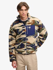 Superdry Green Zip Through Fleece - Image 3 of 6
