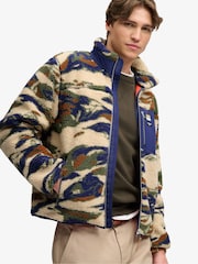 Superdry Green Zip Through Fleece - Image 4 of 6