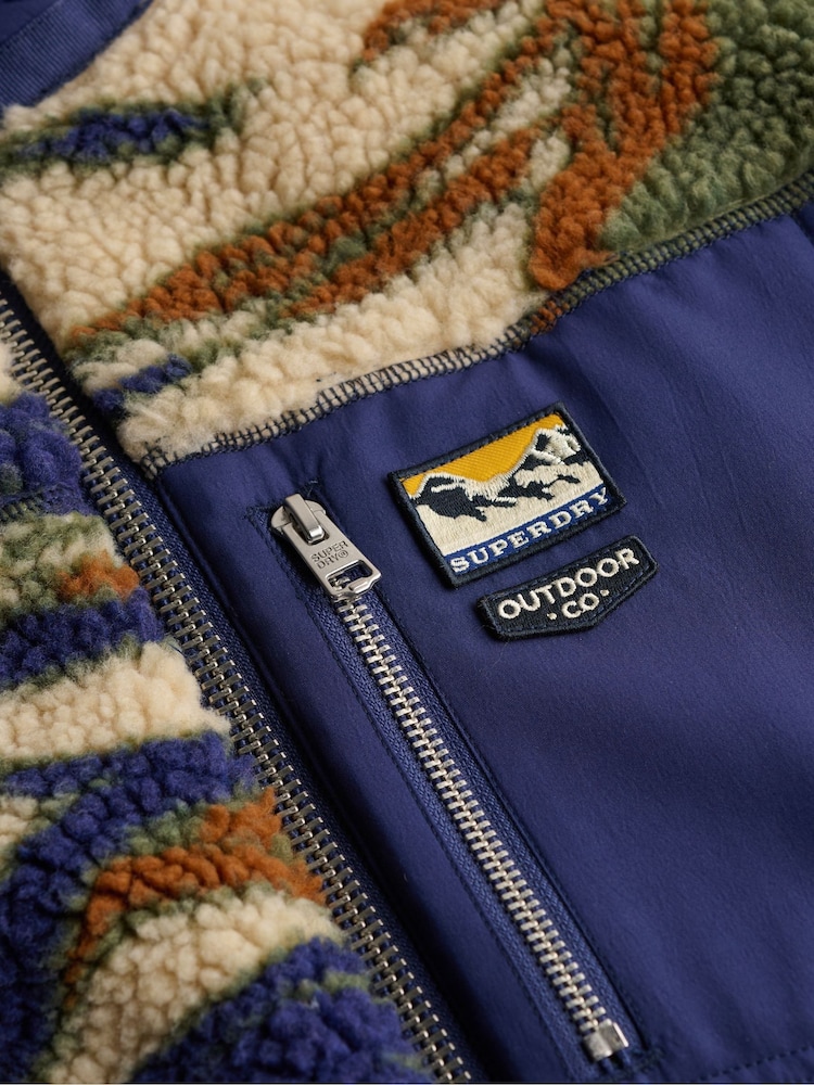 Superdry Green Zip Through Fleece - Image 6 of 6