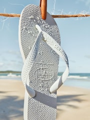 Havaianas White Top Flip Flops - Image 5 of 7