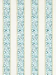 Clarke and Clarke Teal Kalamkari Indira 10M Wallpaper Wallcoverings - Image 1 of 1