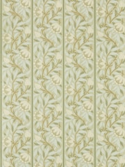 Morris & Co Sage Peony Trellis Unfinished Works 10M Wallpaper - Image 1 of 1