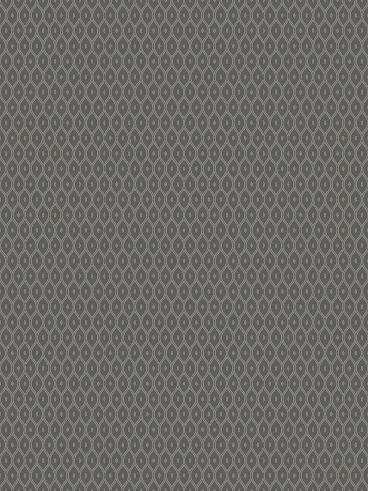 Hoopla Walls Charcoal Tiny Ogee 10M Wallpaper - Image 2 of 2 Hoopla Walls Charcoal Tiny Ogee 10M Wallpaper - Image 2 of 2