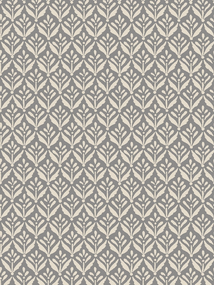 Hoopla Walls Graphite Mini Leaf Sky 10M Wallpaper - Image 2 of 2 Hoopla Walls Graphite Mini Leaf Sky 10M Wallpaper - Image 2 of 2