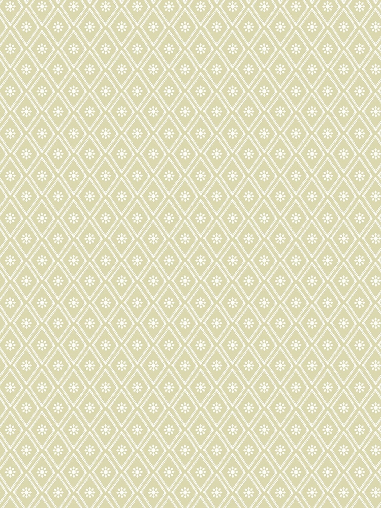 Hoopla Walls Pistachio Ditsy Diamond Blush 10M Wallpaper - Image 2 of 2