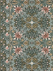 Morris & Co ForestTeal Walthamstow Unfinished Works 10M Wallpaper - Image 2 of 2