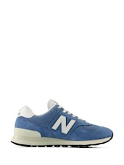 New Balance Bright Blue 574 Trainers - Image 1 of 8