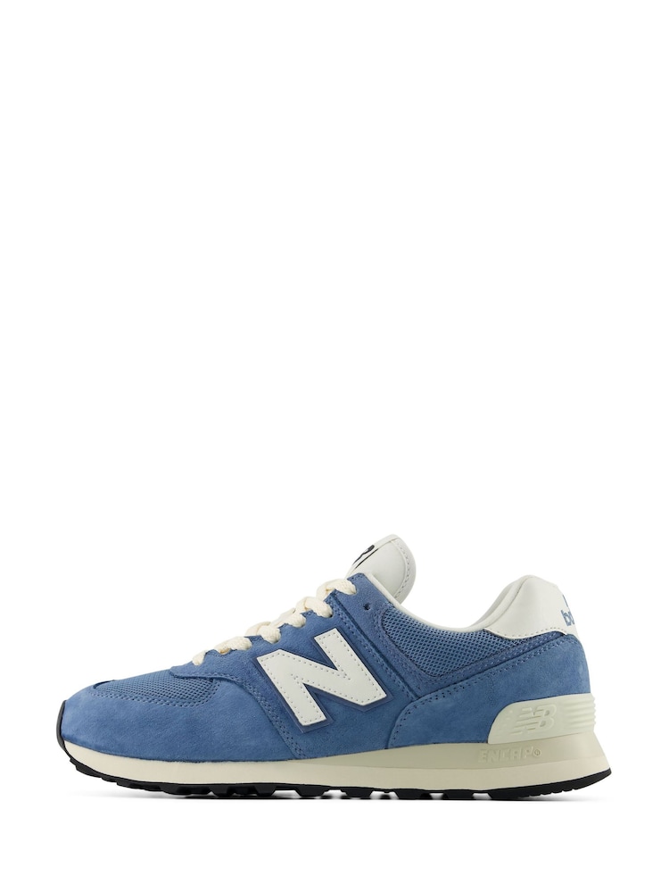 New Balance Bright Blue 574 Trainers - Image 2 of 8