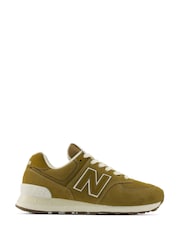 New Balance Brown 574 Trainers - Image 1 of 10