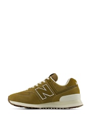 New Balance Brown 574 Trainers - Image 4 of 10