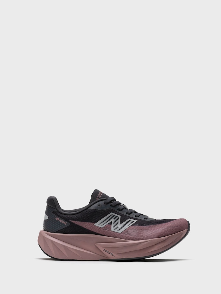 New Balance Dark Purple FuelCell Rebel v5 Running Trainers - Image 1 of 2 New Balance Dark Purple FuelCell Rebel v5 Running Trainers - Image 1 of 2