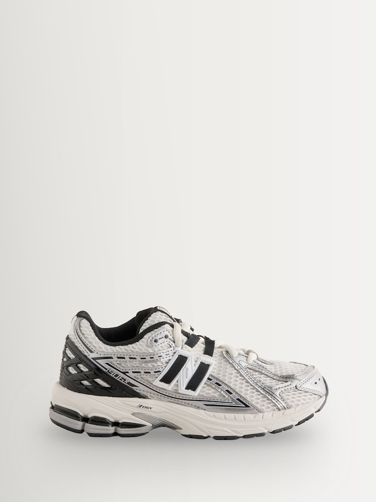 New Balance White/Silver 1906 Lace Junior Trainers - Image 1 of 1
