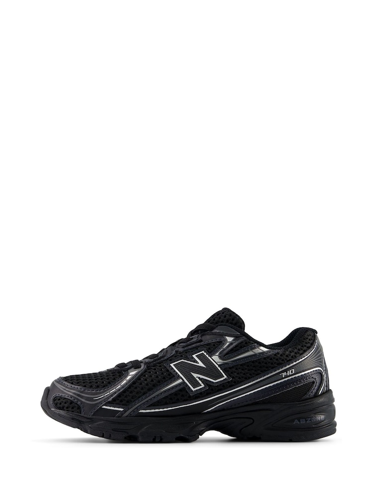 New Balance Black 740 Bungee Lace Trainers - Image 2 of 9 New Balance Black 740 Bungee Lace Trainers - Image 2 of 9