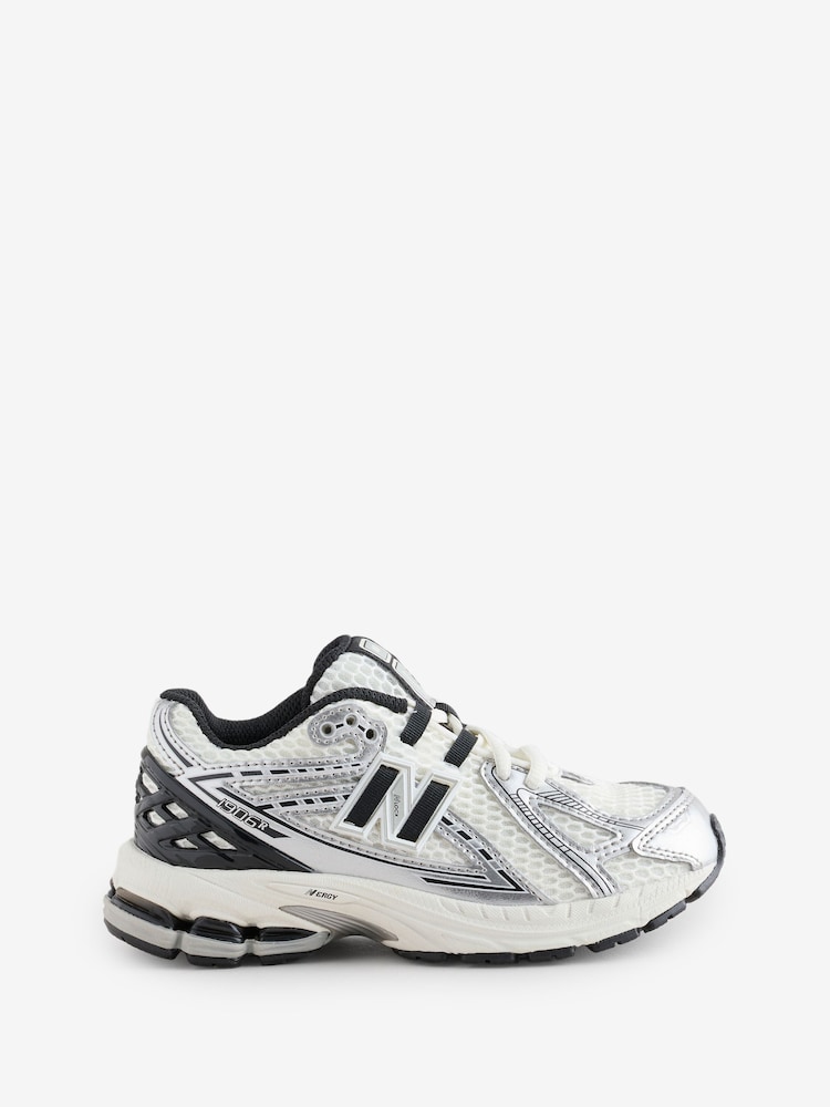 New Balance White/Silver 1906 Lace Trainers - Image 1 of 1 New Balance White/Silver 1906 Lace Trainers - Image 1 of 1