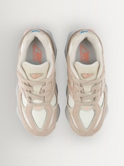 New Balance Pale Pink Kids 9060 Lace Trainers - Image 2 of 6