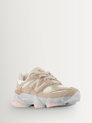 New Balance Pale Pink Kids 9060 Lace Trainers - Image 5 of 6