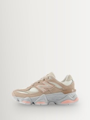 New Balance Pale Pink Kids 9060 Lace Trainers - Image 6 of 6