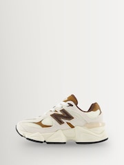 New Balance White Kids 9060 Lace Trainers - Image 4 of 6