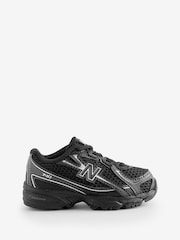 New Balance Black 740 Bungee Lace Infant Trainers - Image 1 of 1