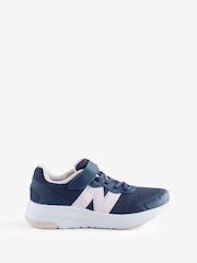 New Balance Black/Pink 578 Hook and Loop Junior Trainers - Image 1 of 1