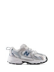 Sølv - New Balance 530 elastisk blondesko til spedbarn - Bilde 1 av 10