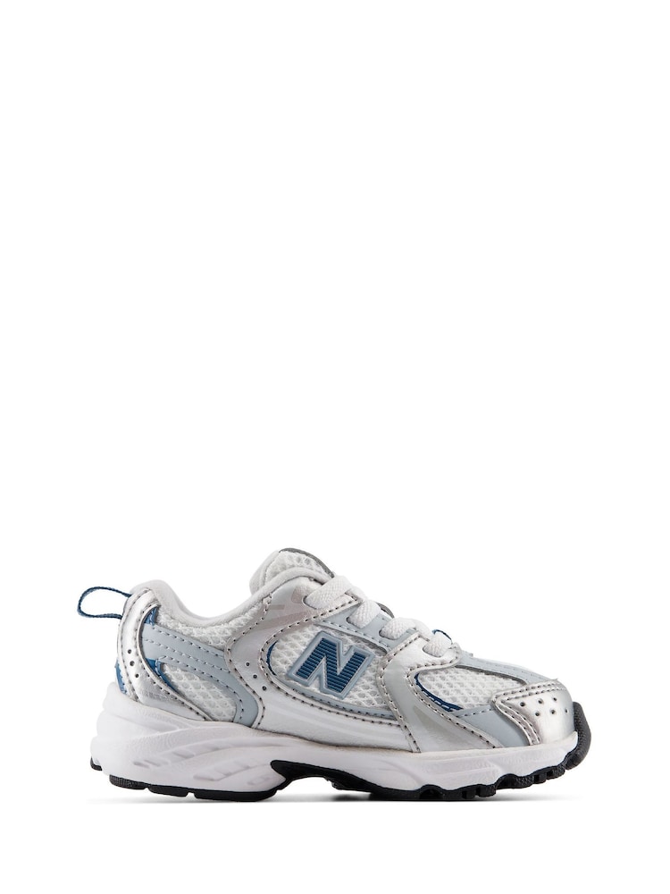 Sølv - New Balance 530 elastisk blondesko til spedbarn - Bilde 1 av 10