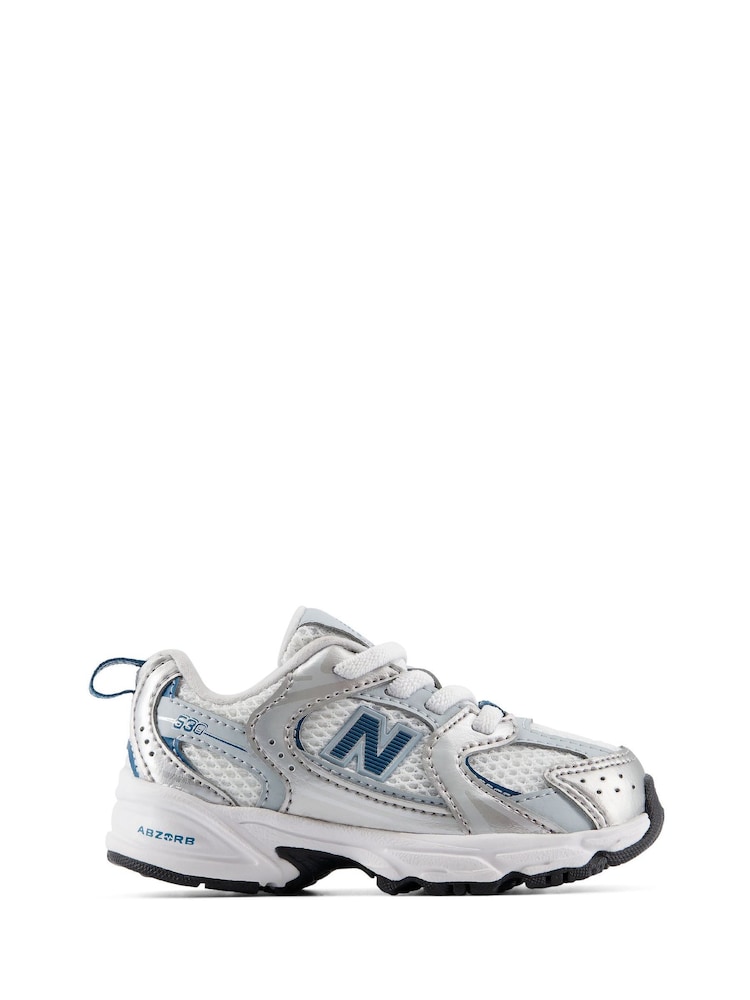 Sølv - New Balance 530 elastisk blondesko til spedbarn - Bilde 2 av 10