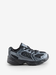 Negro - New Balance 530 Bungee Lace Infant Trainers - Imagen 1 de 1