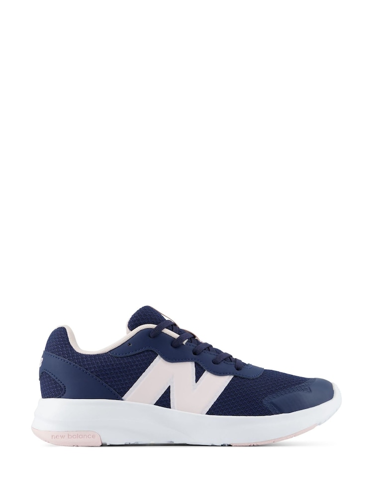 New Balance Black/Pink 578 Youth Lace Trainers - Image 1 of 13