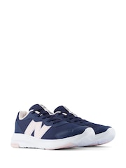 New Balance Black/Pink 578 Youth Lace Trainers - Image 9 of 13