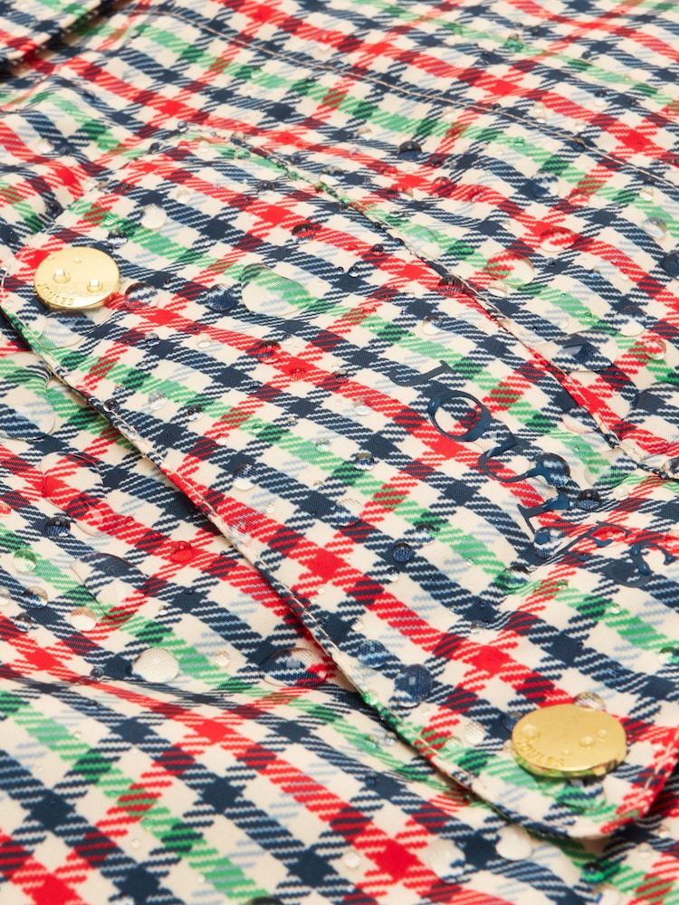 Joules Everdry Eden Check Waterproof Packable Raincoat With Hood - Image 12 of 12 Joules Everdry Eden Check Waterproof Packable Raincoat With Hood - Image 12 of 12