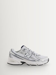 New Balance White/Silver 740 Junior Trainers - Image 1 of 1