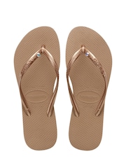 Havaianas Gold Slim Flip Flops - Image 1 of 5
