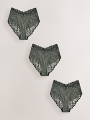 Grün - Ultimate Comfort Spitzenhöschen 3er-Pack - Bild 1 von 10