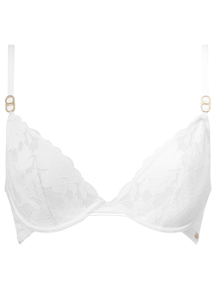Knickerbox White Dolly Floral Lace Non Pad Plunge Bra - Image 5 of 5 Knickerbox White Dolly Floral Lace Non Pad Plunge Bra - Image 5 of 5