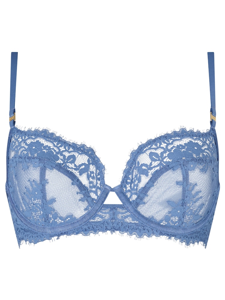 KBX Blue Renee Lace Non Padded Balcony Bra - Image 4 of 4