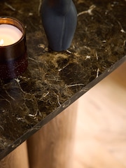 Mid Natural Oak Effect Console Table - Image 7 of 8