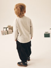 Crema con bordados - Camiseta navideña de manga larga (3 meses - 7 años) - Imagen 3 de 8
