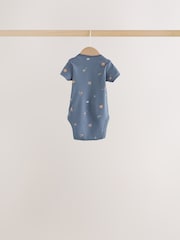 Blue Character Short Sleeve Baby Bodysuits 7 Pack - Image 10 of 14