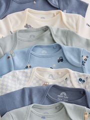 Blue Character Short Sleeve Baby Bodysuits 7 Pack - Image 12 of 14