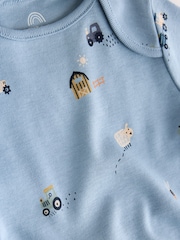 Blue Character Short Sleeve Baby Bodysuits 7 Pack - Image 13 of 14