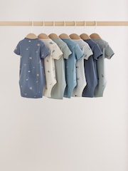 Blue Character Short Sleeve Baby Bodysuits 7 Pack - Image 9 of 14