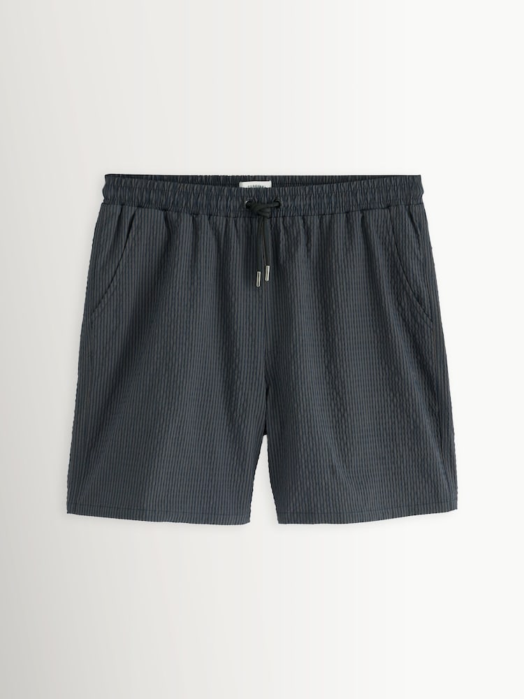 Percival Blue Rowan Seersucker Swim Shorts - Image 1 of 1