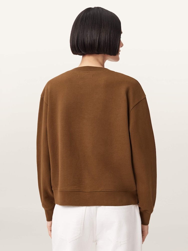 AllSaints Brown Luck Pippa Sweatshirt - Image 2 of 7