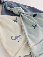 Blue Mini Character Baby Beanies 3 Pack (0-18mths) - Image 5 of 6