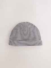 Monochrome Waffle Baby Beanies 3 Pack (0-18mths) - Image 3 of 6