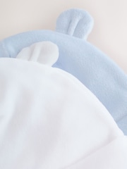 Blue and White Baby Beanies 2 Pack (0-12mths) - Image 4 of 6
